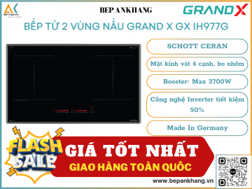 Bếp từ 2 vùng nấu Grand X GX IH977G - Made In Germany